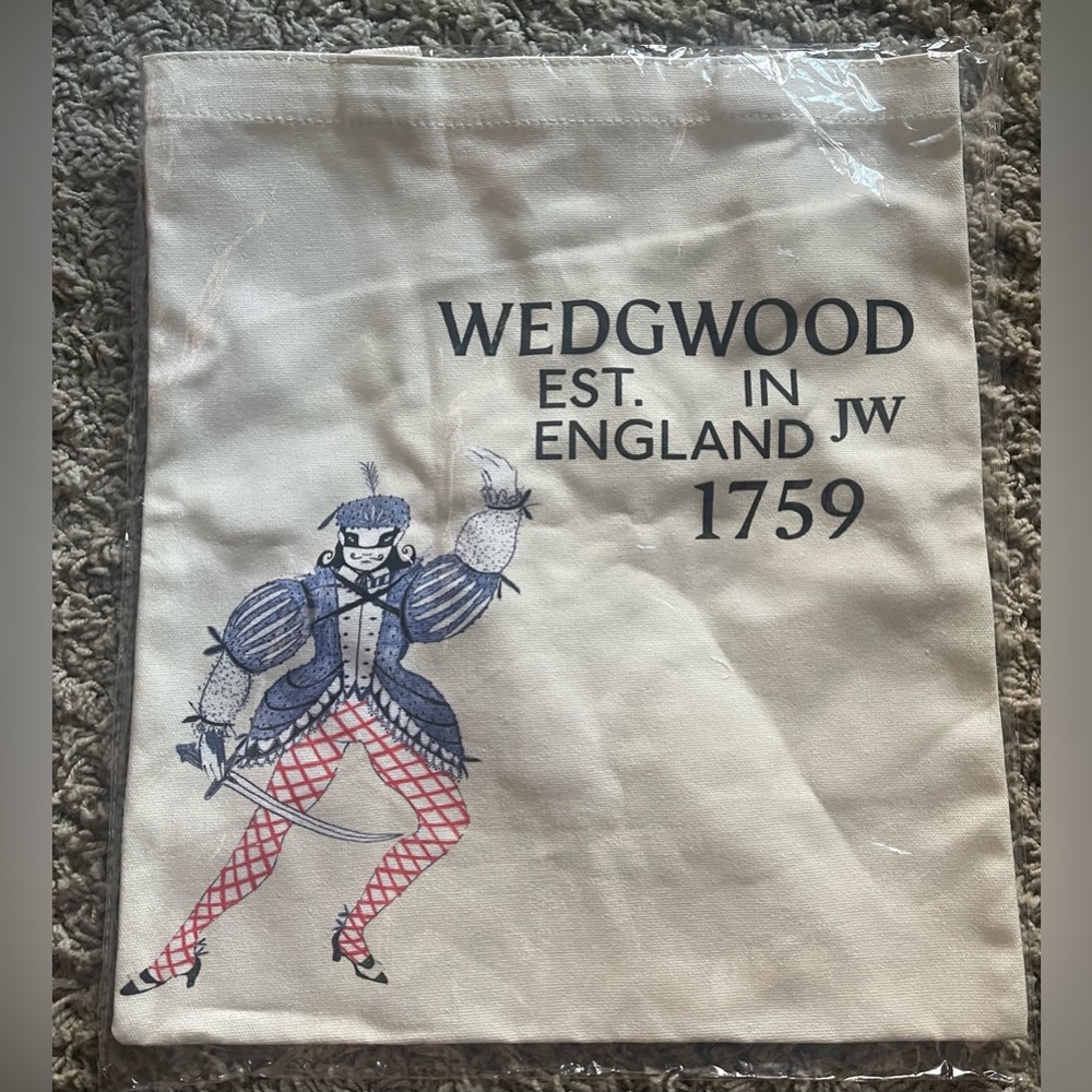 Wedgwood Cream Canvas Tote Bag NIP Clara & The Nutcracker Jamie Sutherland Art